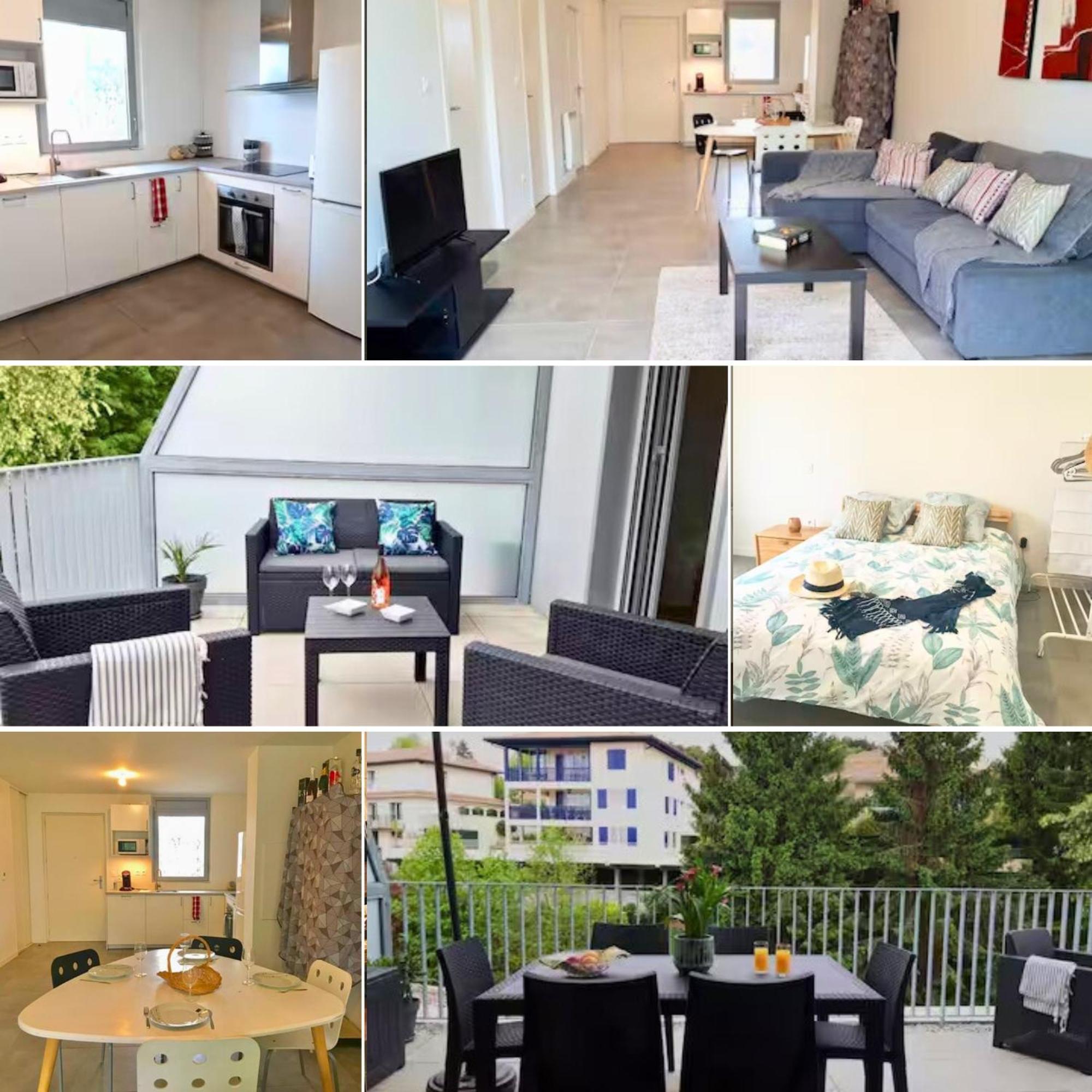 Appartamento Bide Ona - Centre - Terrasse - Parking Bayonne Esterno foto